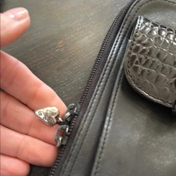 Brighton Black Croc-Embossed purse - Picture 3 of 12